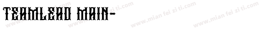 TEAMLEAD MAIN字体转换